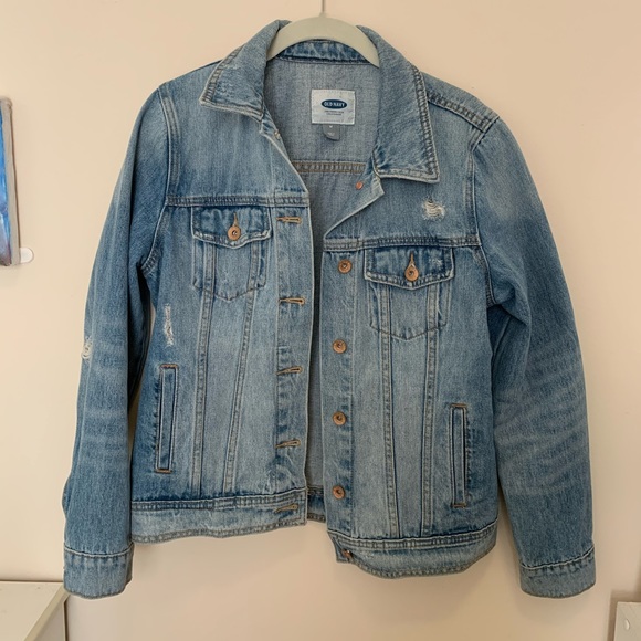 Distressed Light Wash Denim Jacket - Picture 2 of 3